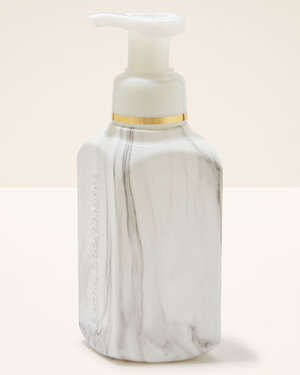 White Marble Gentle & Clean Foaming Hand Soap Dispenser