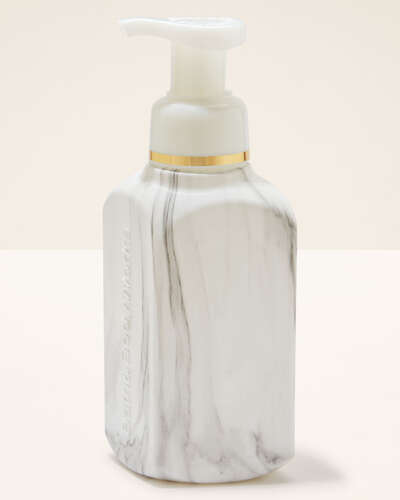 White Marble Gentle & Clean Foaming Hand Soap Dispenser