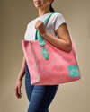 Pink Umbrella Tote Bag