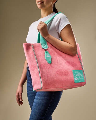 Pink Umbrella Tote Bag