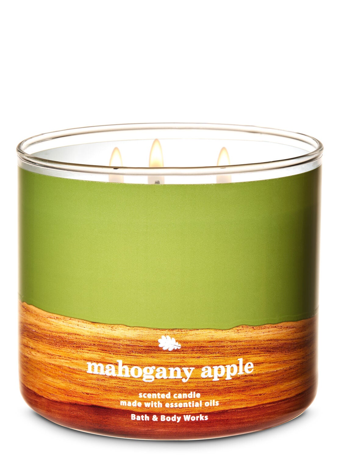 Mahogany Apple 3 Wick Candle Bath Body Works