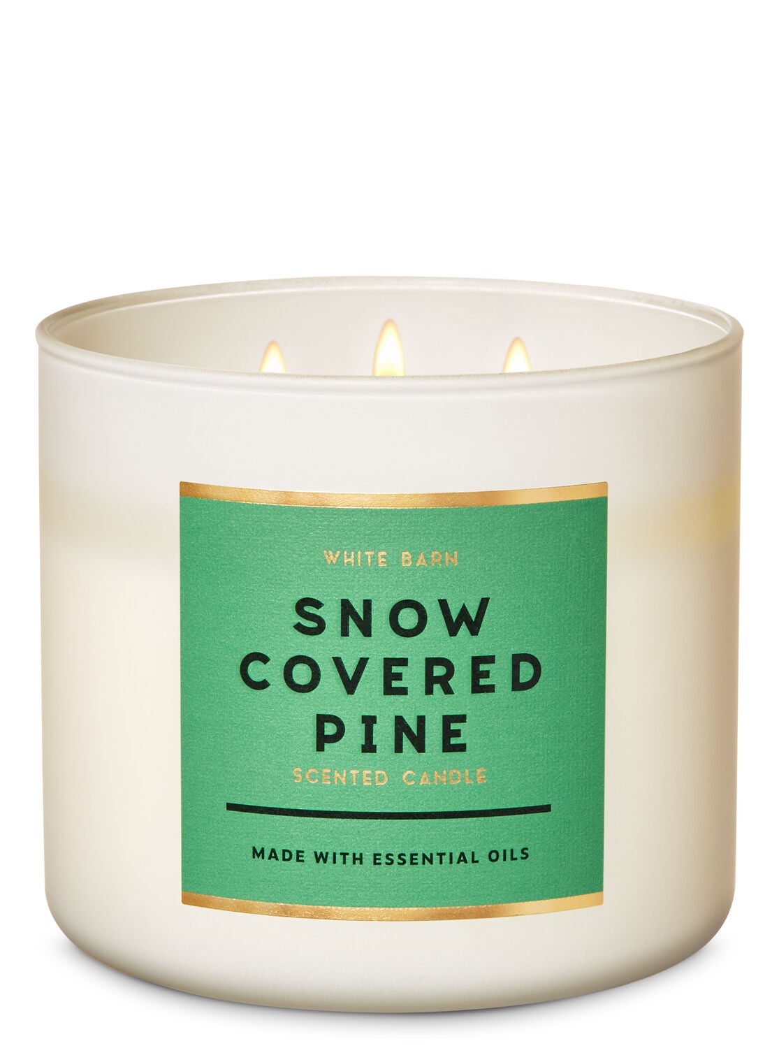 White Barn Snow Covered Pine 3-Wick Candle - Bath And Body Works