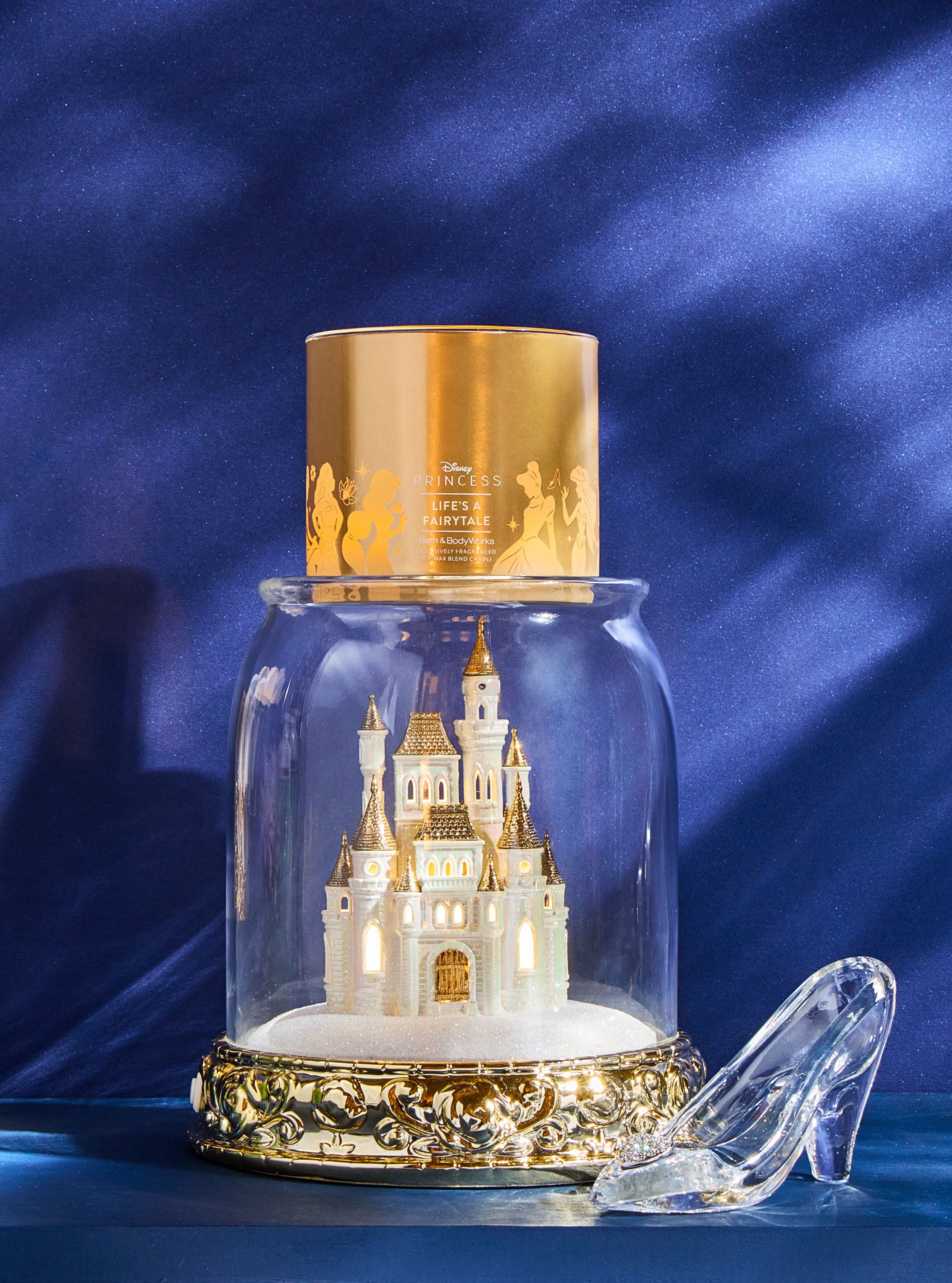 Light up Castle Cloche 3 Wick Candle Holder Bath Body Works