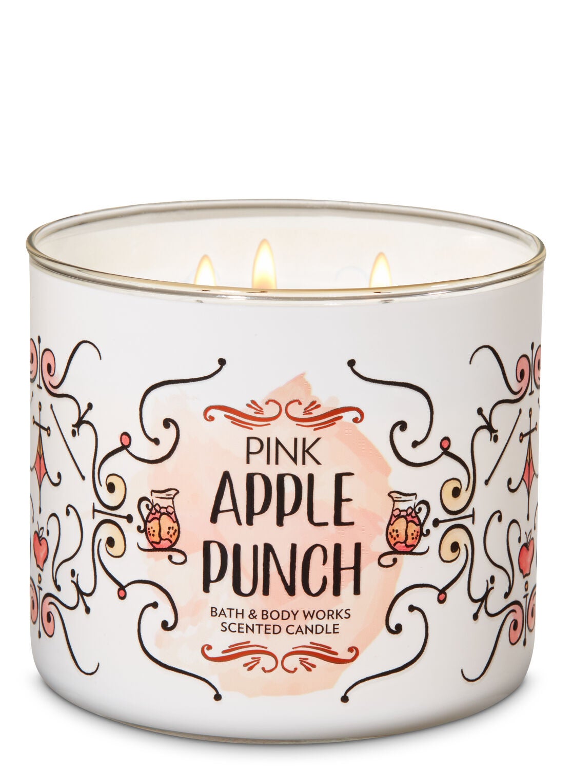 Pink Apple Punch 3-Wick Candle - Bath And Body Works