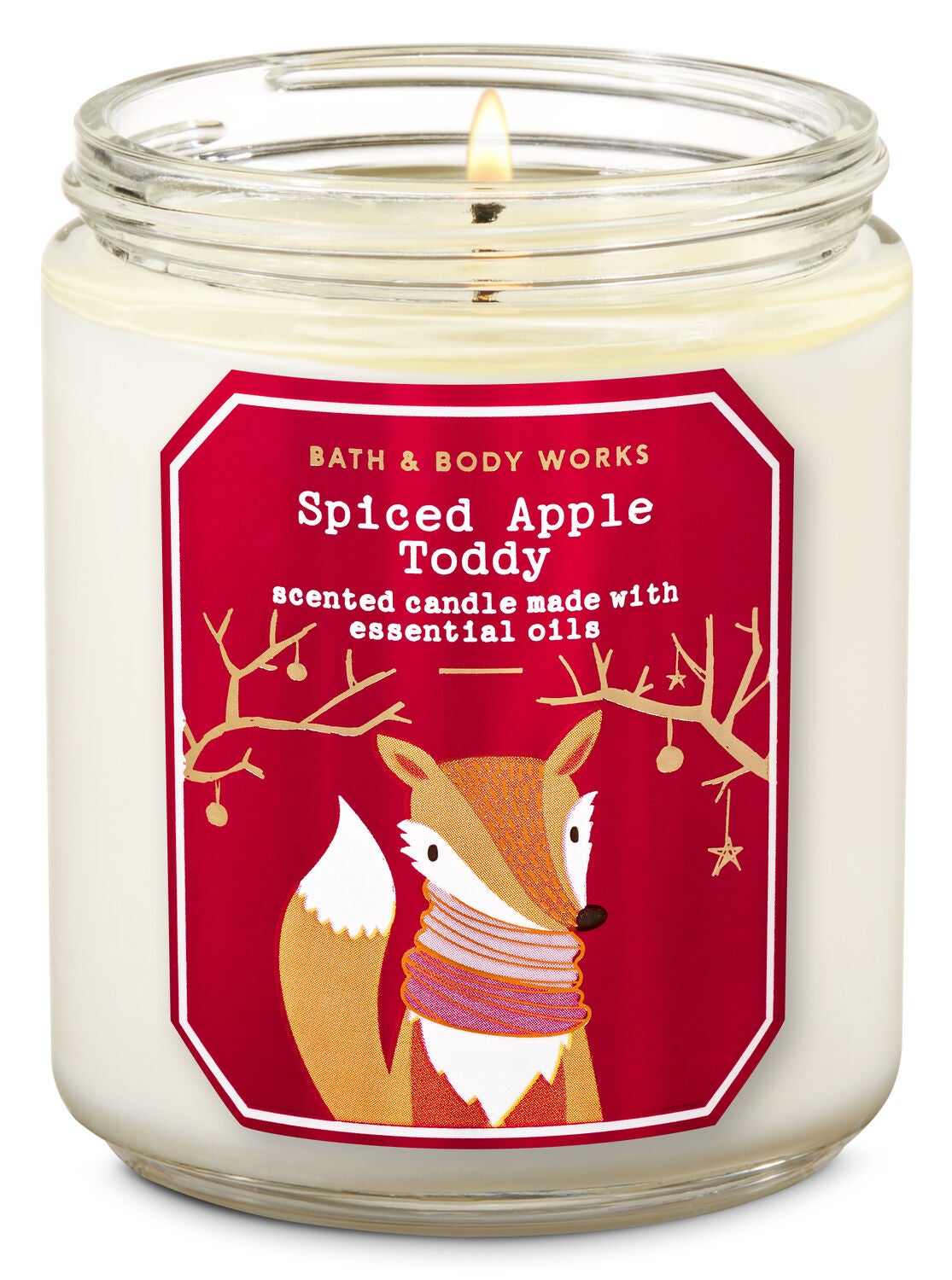 Spiced Apple Toddy Single Wick Candle - Bath And Body Works