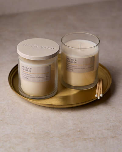 Coffee & Whiskey Single Wick Candle
