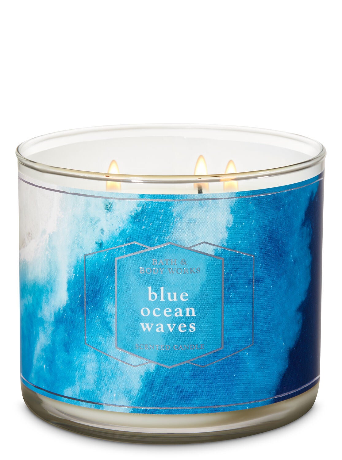 Blue Ocean Waves 3-Wick Candle - Bath And Body Works