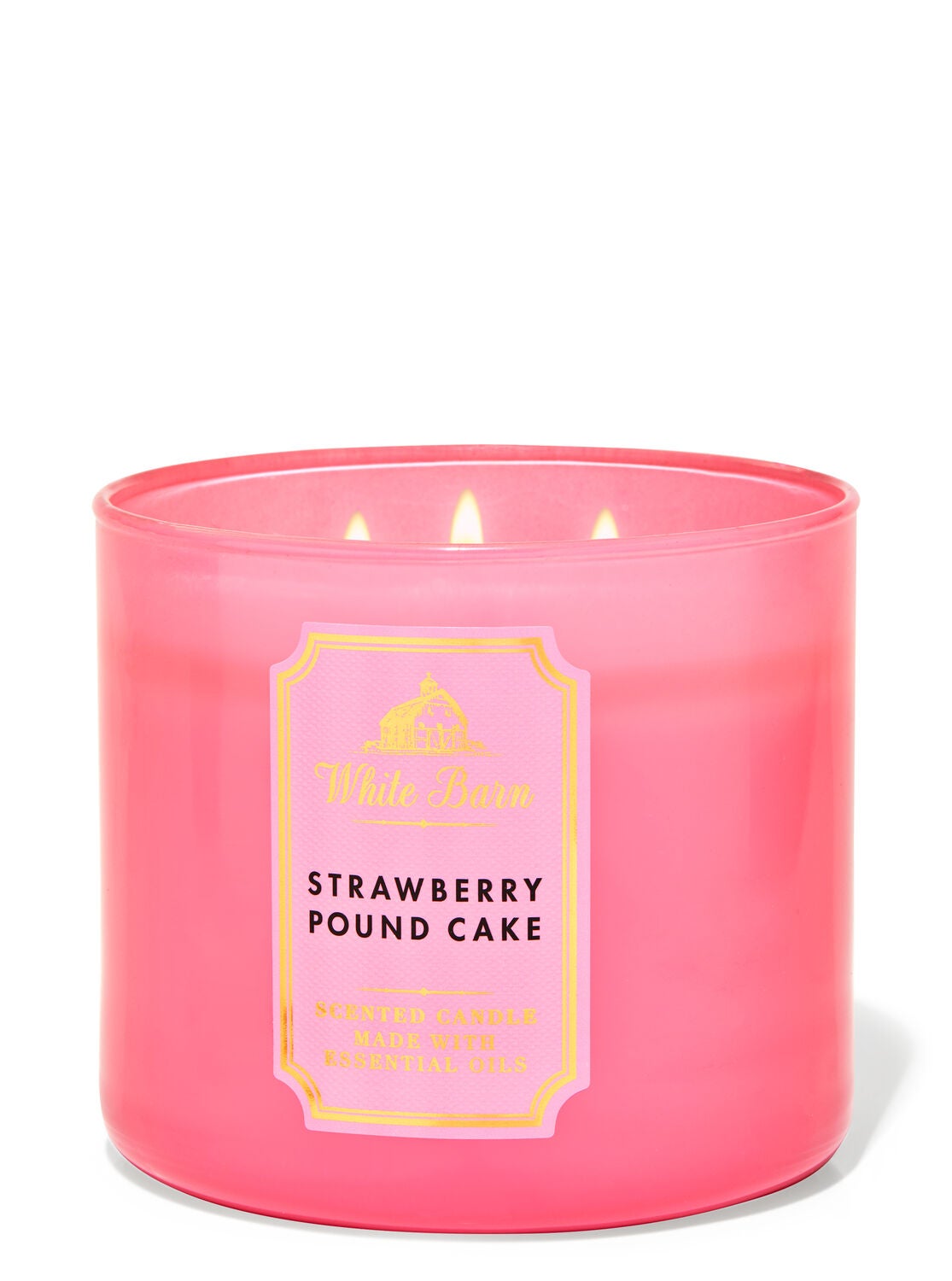 Strawberry Pound Cake 3-Wick Candle 