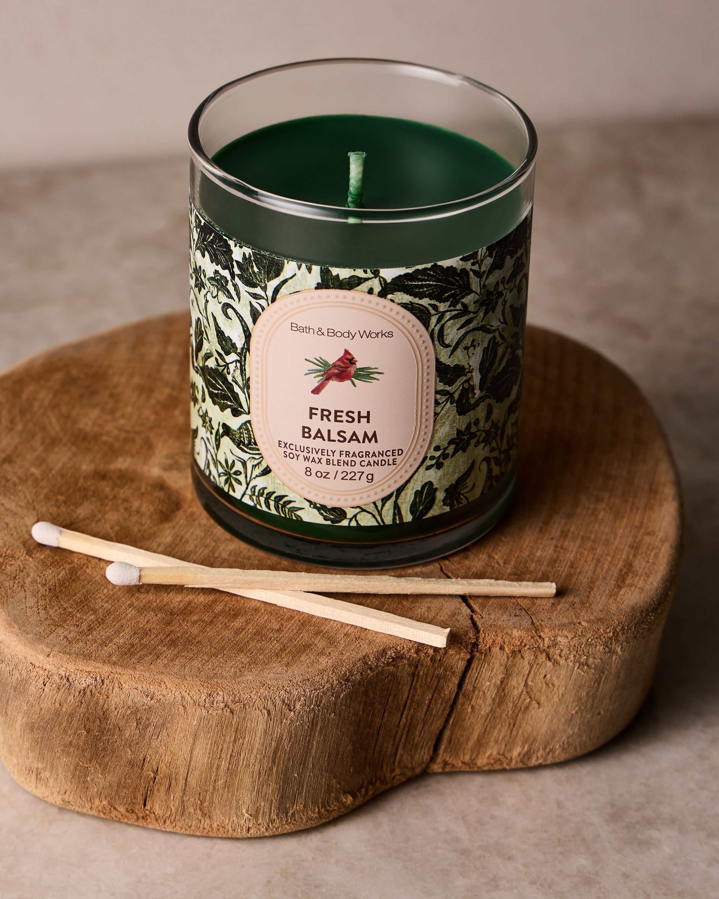 Fresh Balsam Single Wick Candle | Bath & Body Works