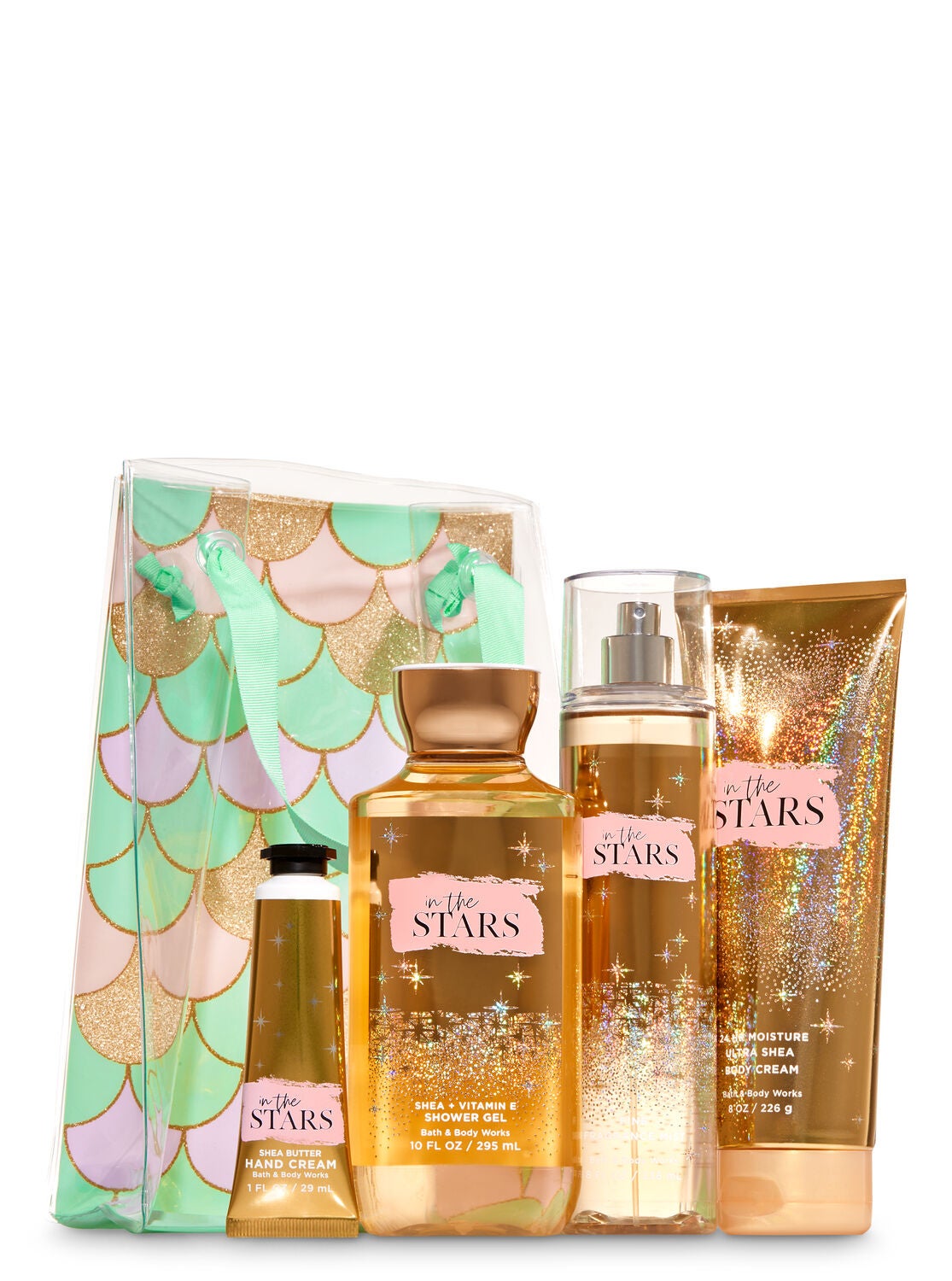 In The Stars Mermaid Sparkle Gift Set Bath Body Works Body wash & shower gel. in the stars mermaid sparkle gift set