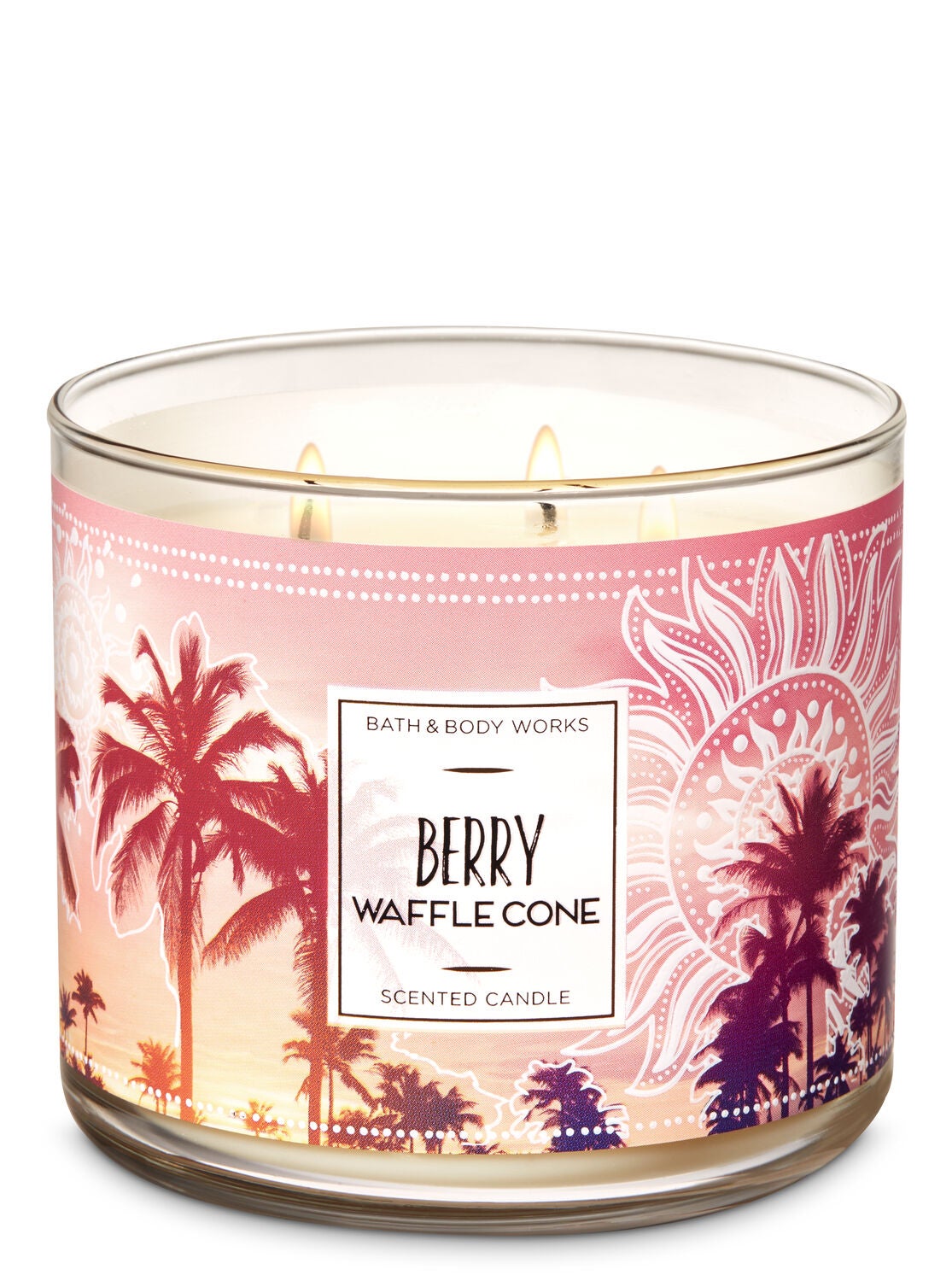 Berry Waffle Cone 3-Wick Candle - Bath And Body Works