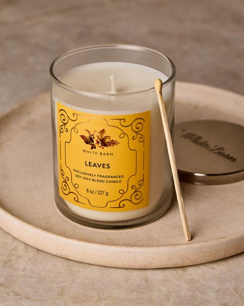 Leaves Single Wick Candle