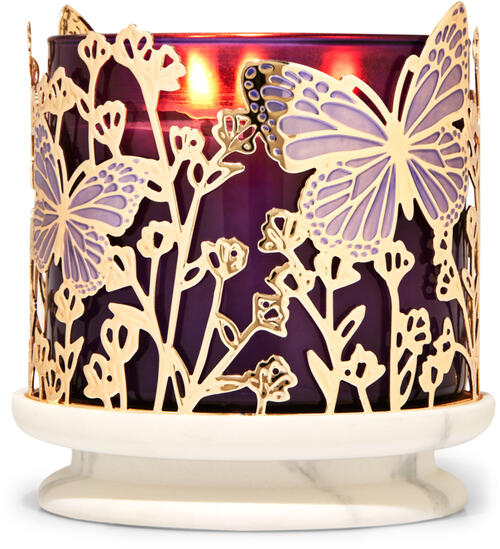 Butterflies &amp; Branches 3-Wick Candle Holder
