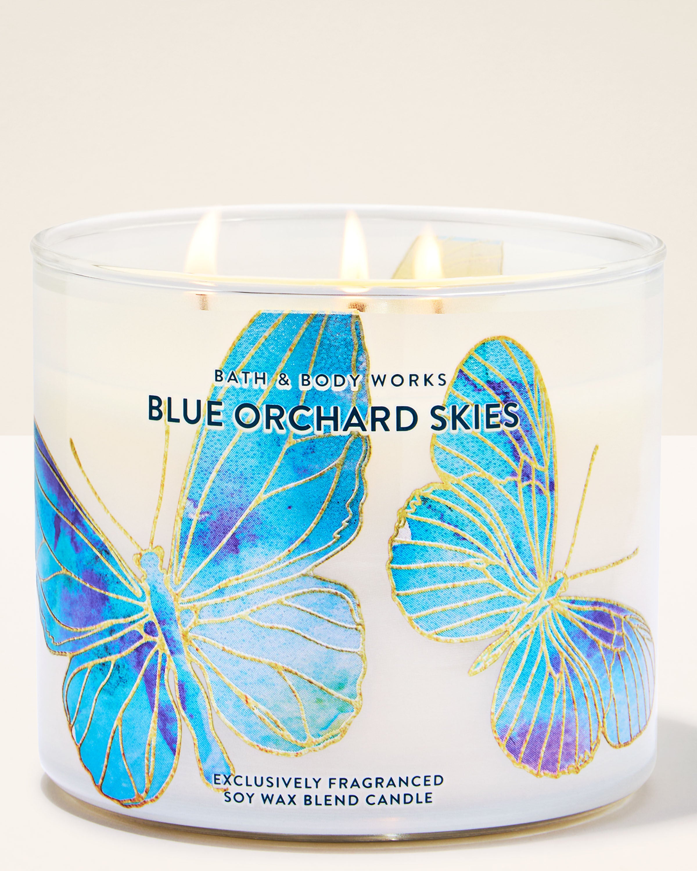 Bath & Body Works キャンドル Blue Orchard Skies 3-Wick Candle | Bath & Body Works