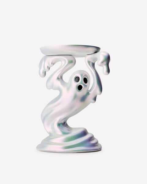Drippy Ghost Pedestal 3-Wick Candle Holder