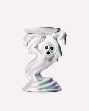 Drippy Ghost Pedestal 3-Wick Candle Holder
