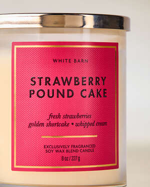Strawberry Pound Cake Single Wick Candle