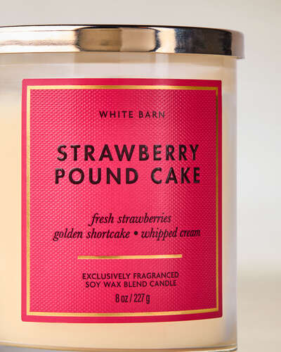 Strawberry Pound Cake Single Wick Candle