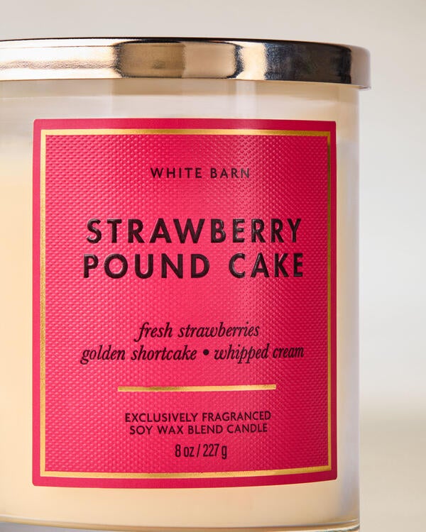 Strawberry Pound Cake Single Wick Candle