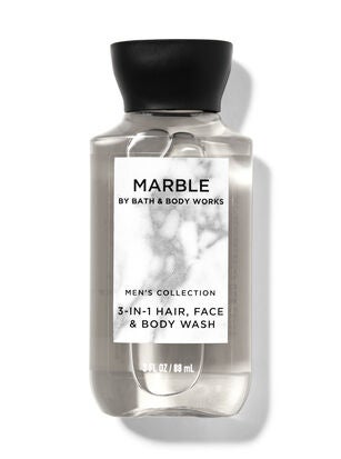 Marble Travel Size 3-in-1 Hair, Face &amp;amp; Body Wash