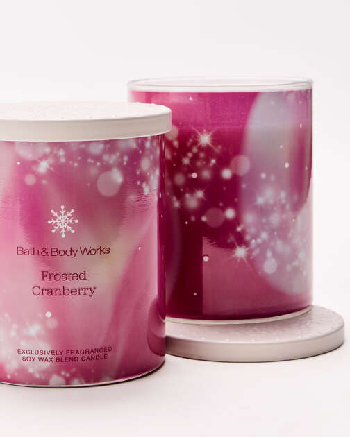 Frosted Cranberry Single Wick Candle