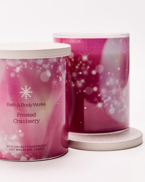 Frosted Cranberry Single Wick Candle