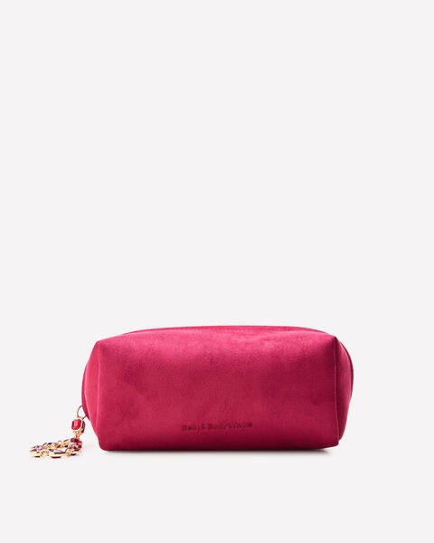 Dark Red Cosmetic Bag