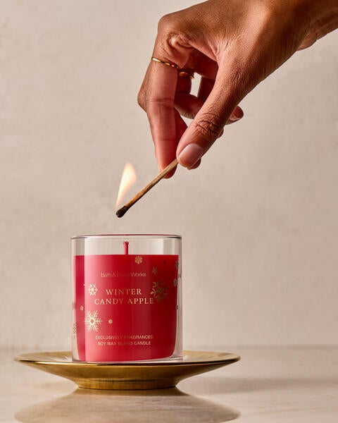 Winter Candy Apple Single Wick Candle