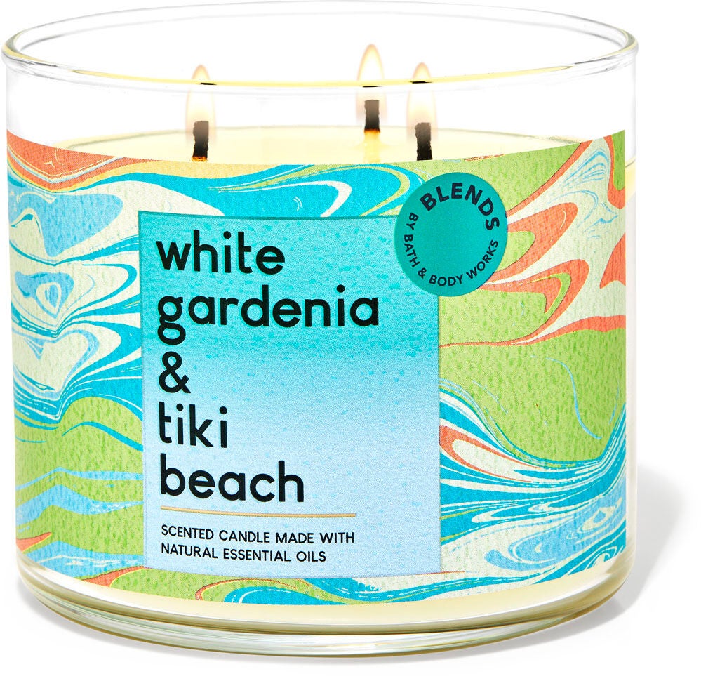 White Gardenia &amp;amp; Tiki Beach 3-Wick Candle