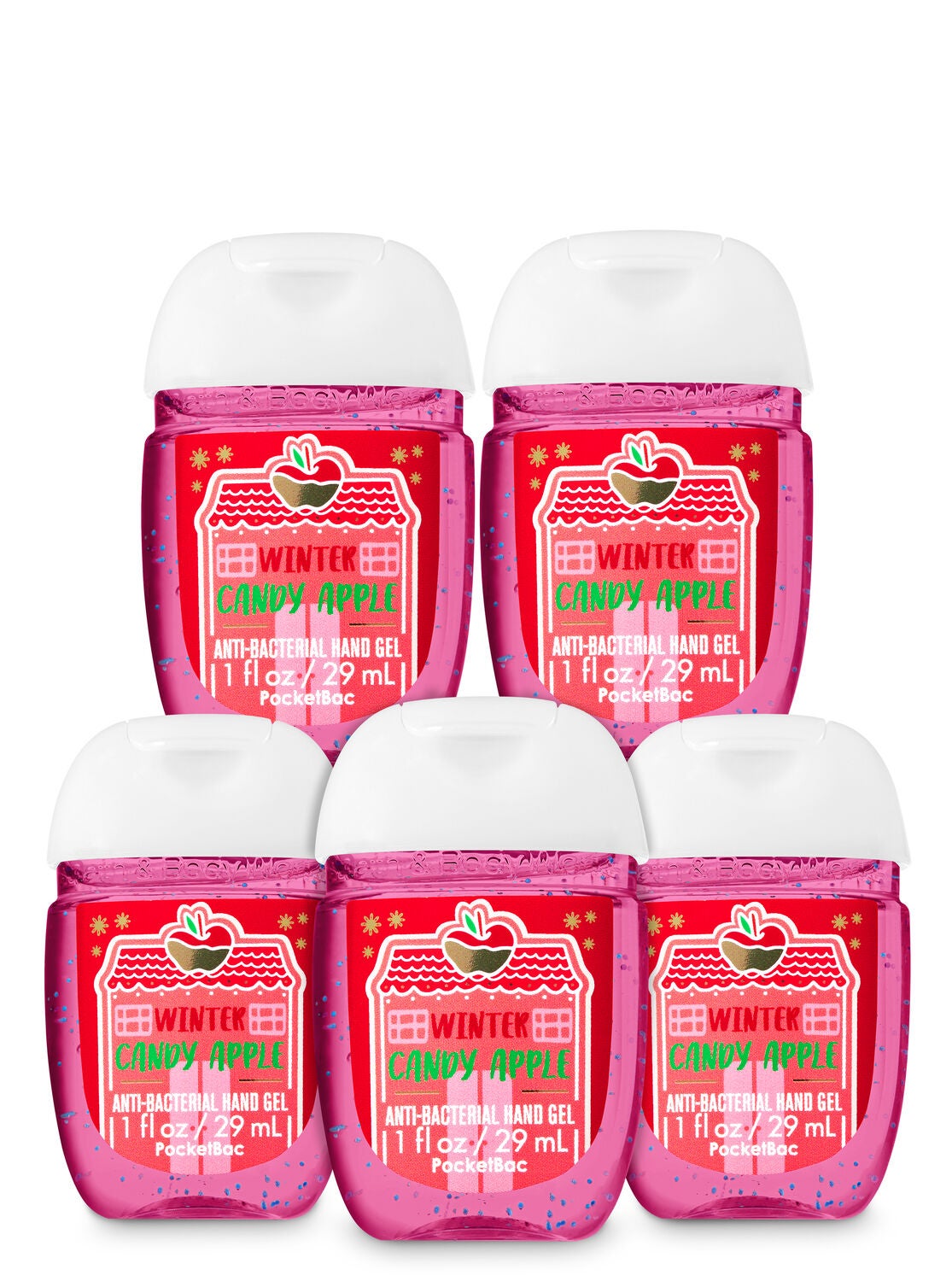 Winter Candy Apple PocketBac Hand Sanitizers, 5-Pack - Bath And Body Works