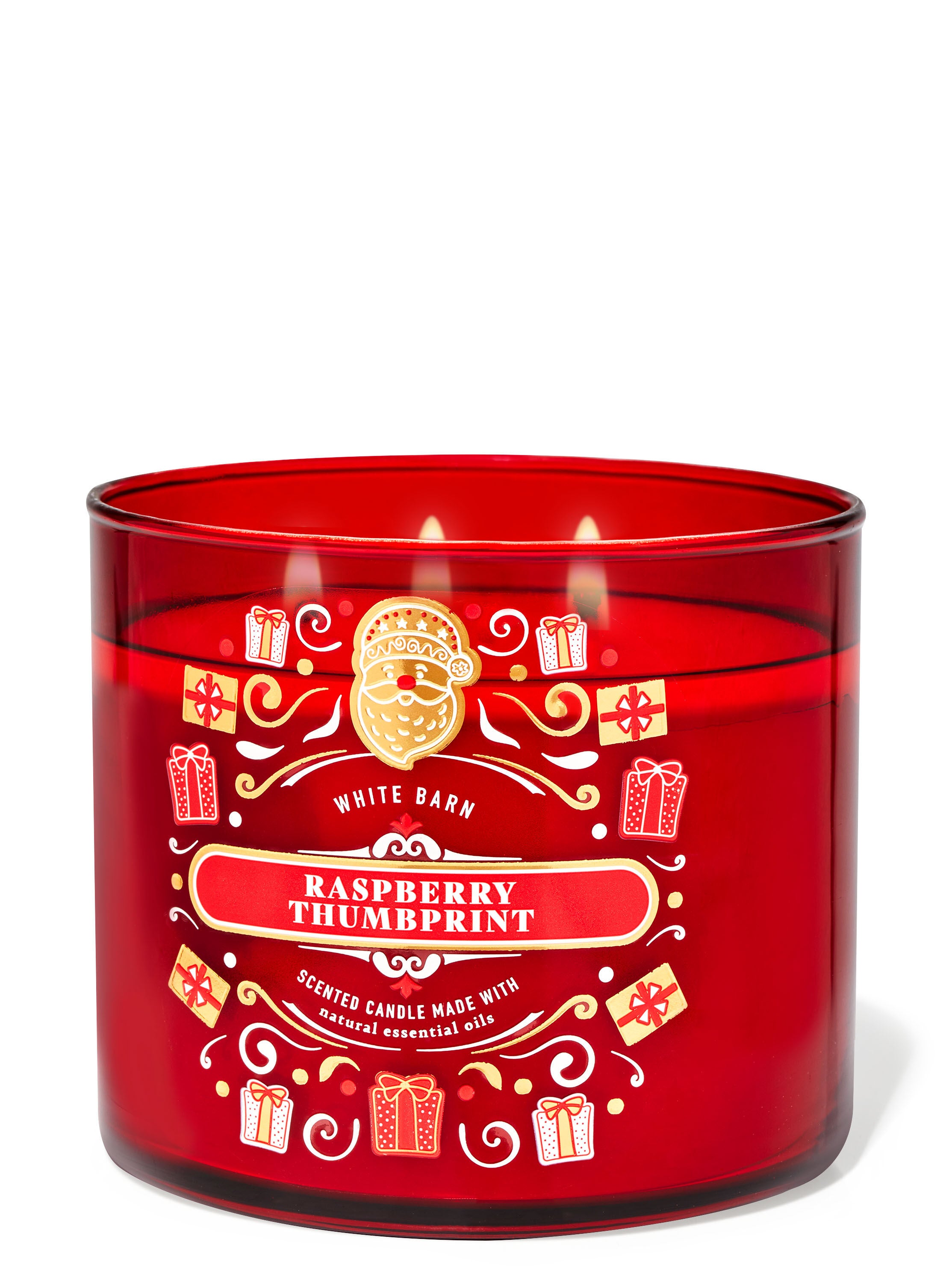 Raspberry Thumbprint 3-Wick Candle