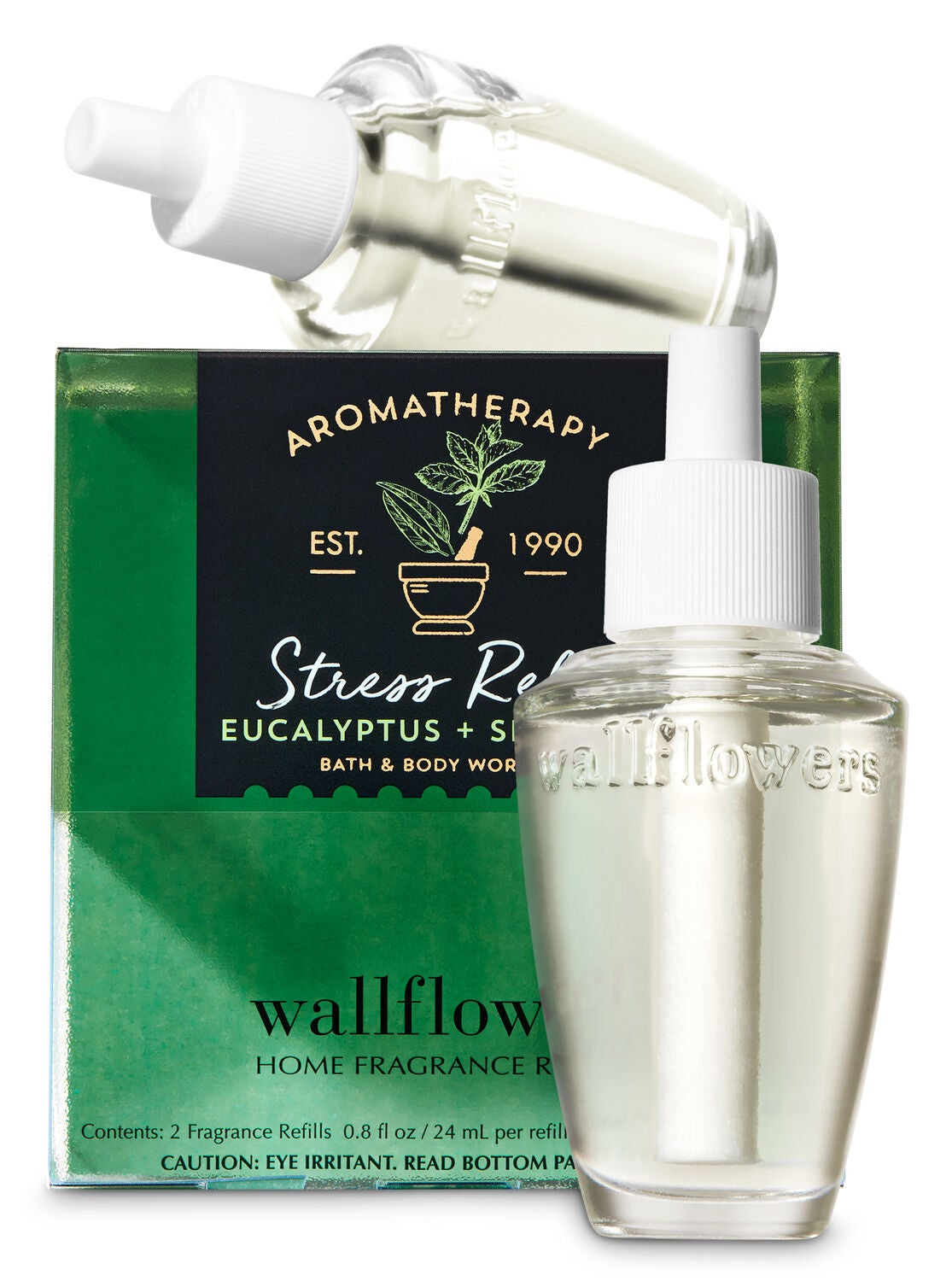 Aromatherapy Eucalyptus Spearmint Wallflowers Refills, 2-Pack - Bath And Body Works