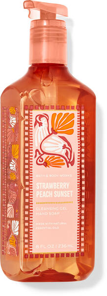 Strawberry Peach Sunset Cleansing Gel Hand Soap