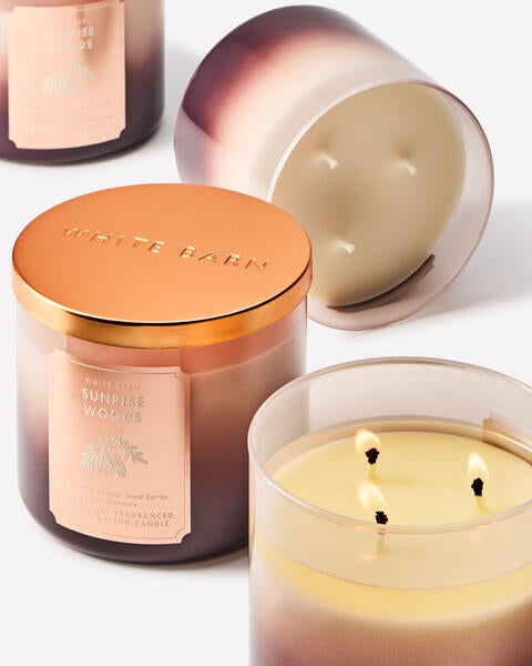 Sunrise Woods 3-Wick Candle