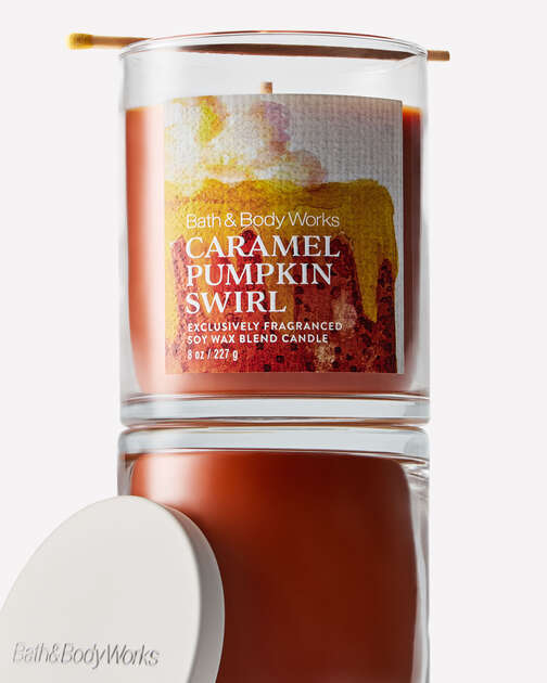 Caramel Pumpkin Swirl Single Wick Candle