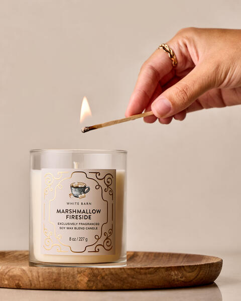 Marshmallow Fireside Single Wick Candle