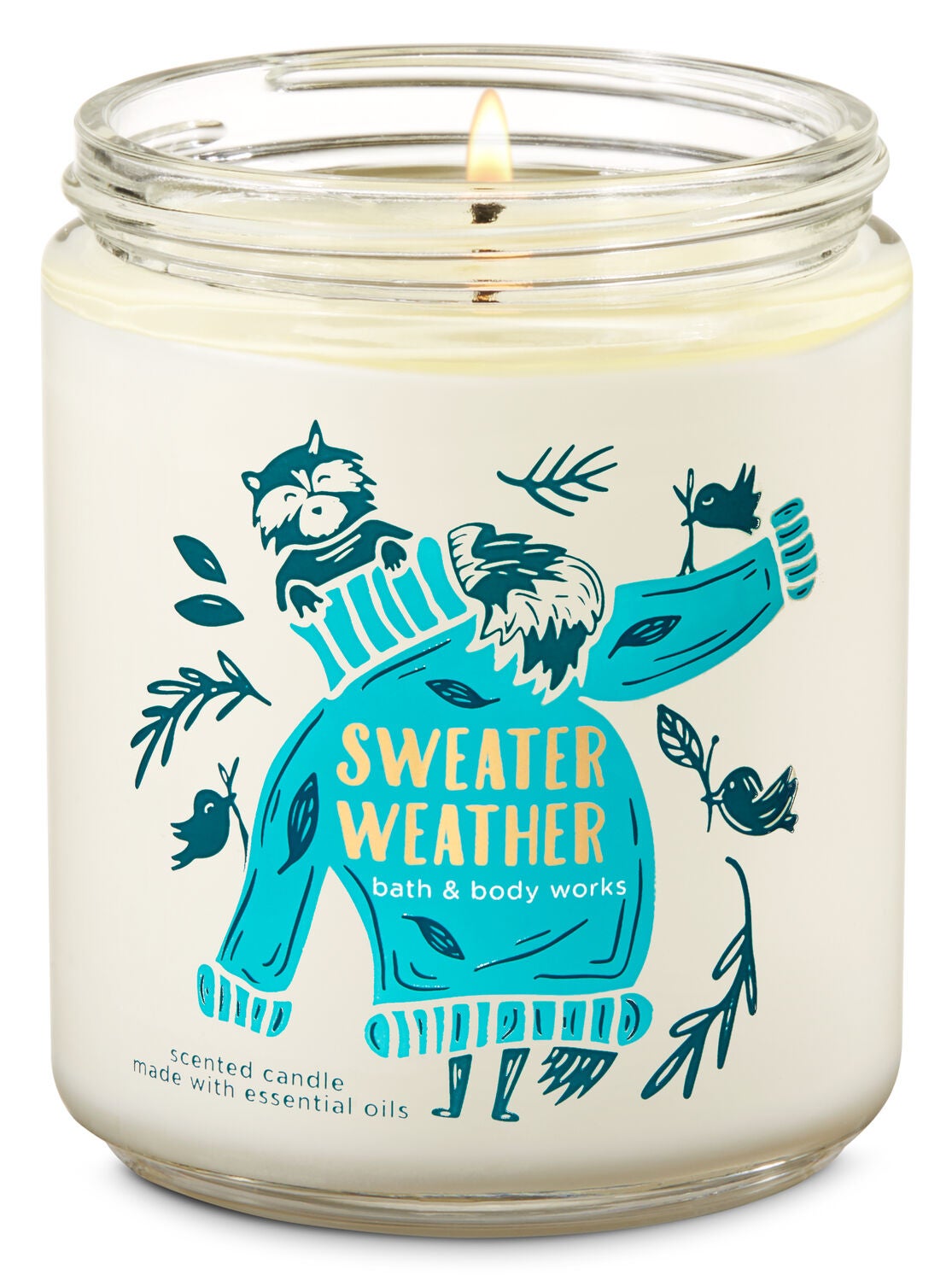 Sweater Weather Single Wick Candle - Bath And Body Works
