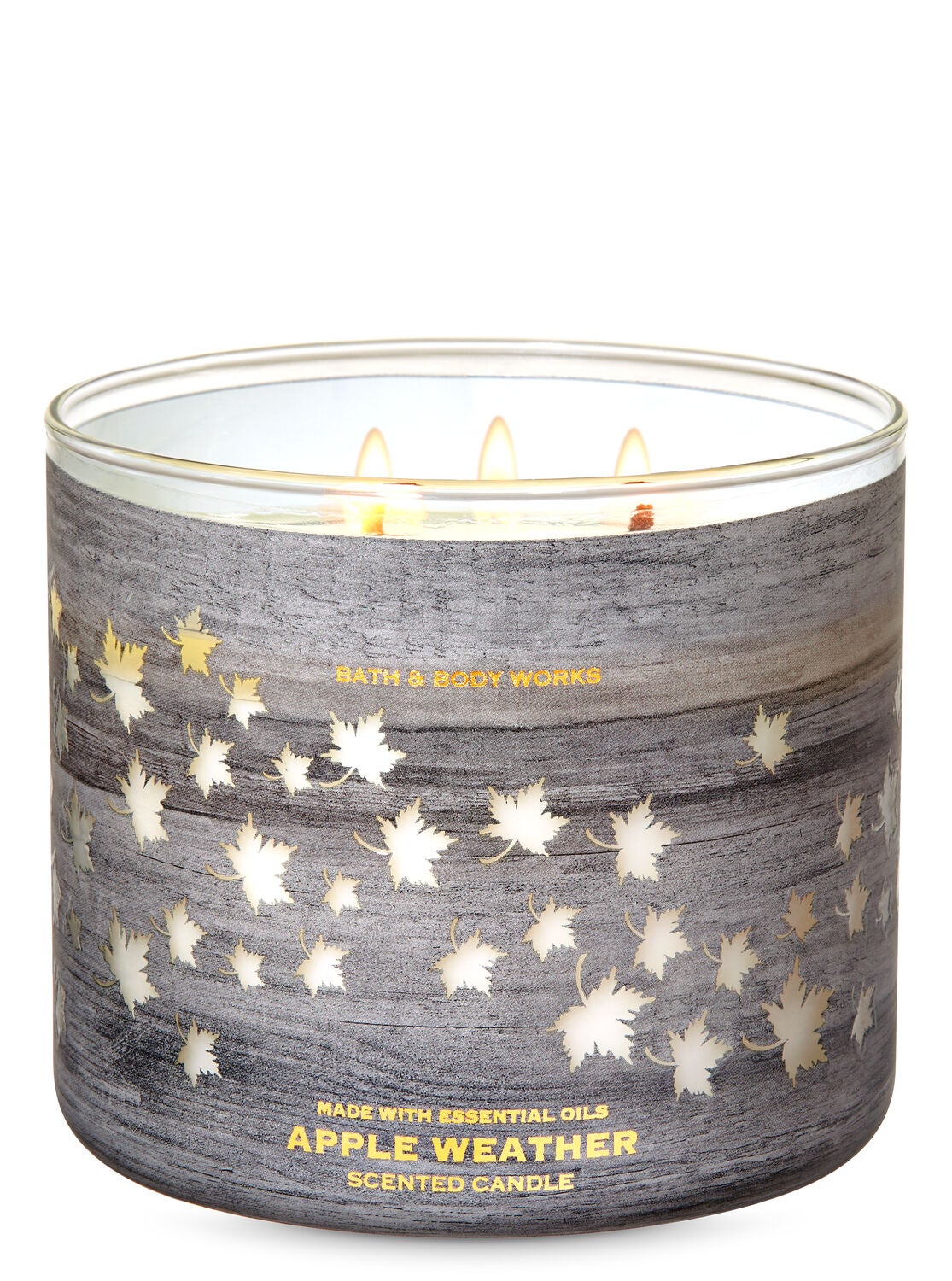 Apple Weather 3-Wick Candle - Bath And Body Works