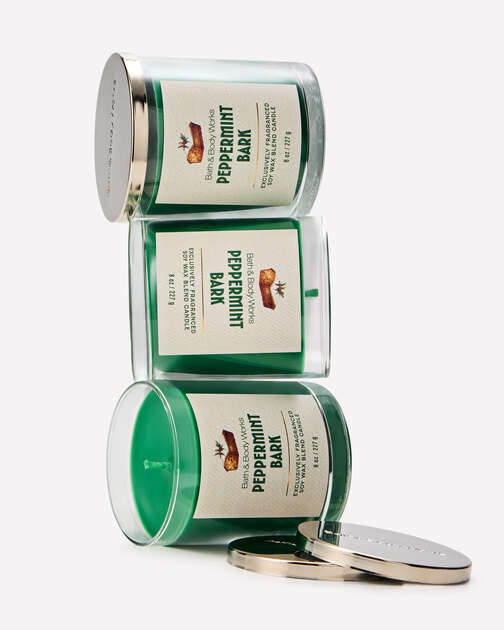 Peppermint Bark Single Wick Candle