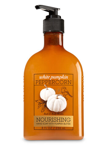 White Pumpkin Peppercorn Hand Soap with Pumpkin Butter