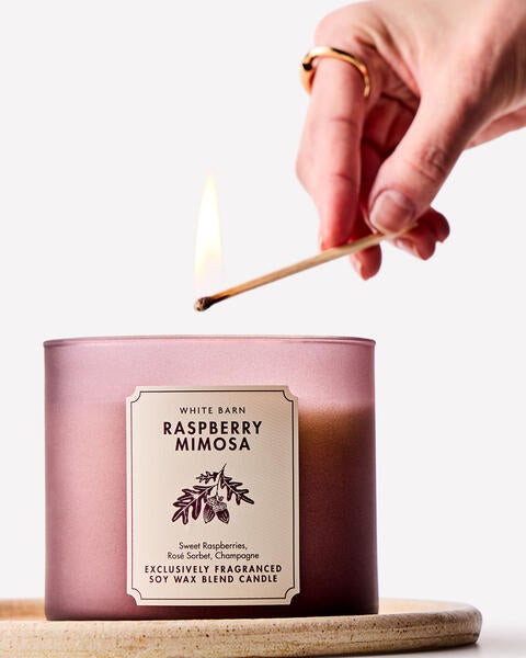 Raspberry Mimosa 3-Wick Candle
