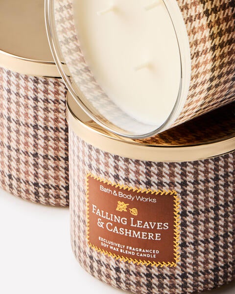 Falling Leaves & Cashmere 3-Wick Candle