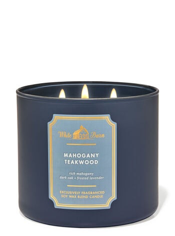 Mahogany Teakwood 3-Wick Candle  | Bath & Body Works