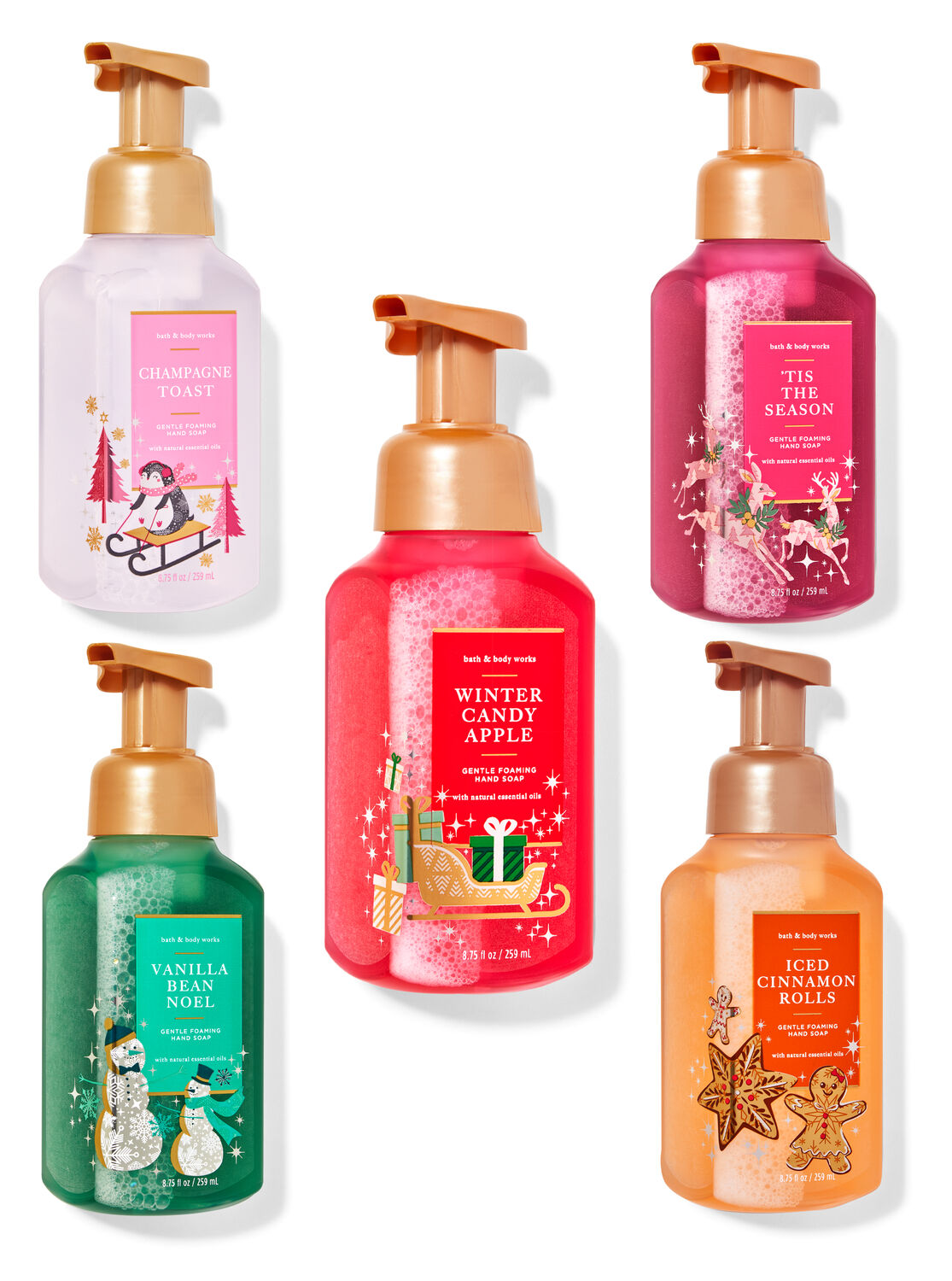 Christmas Traditions Gentle Foaming Hand Soap, 5-Pack