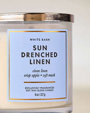 Sun Drenched Linen Single Wick Candle