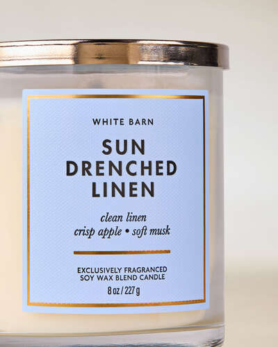 Sun Drenched Linen Single Wick Candle