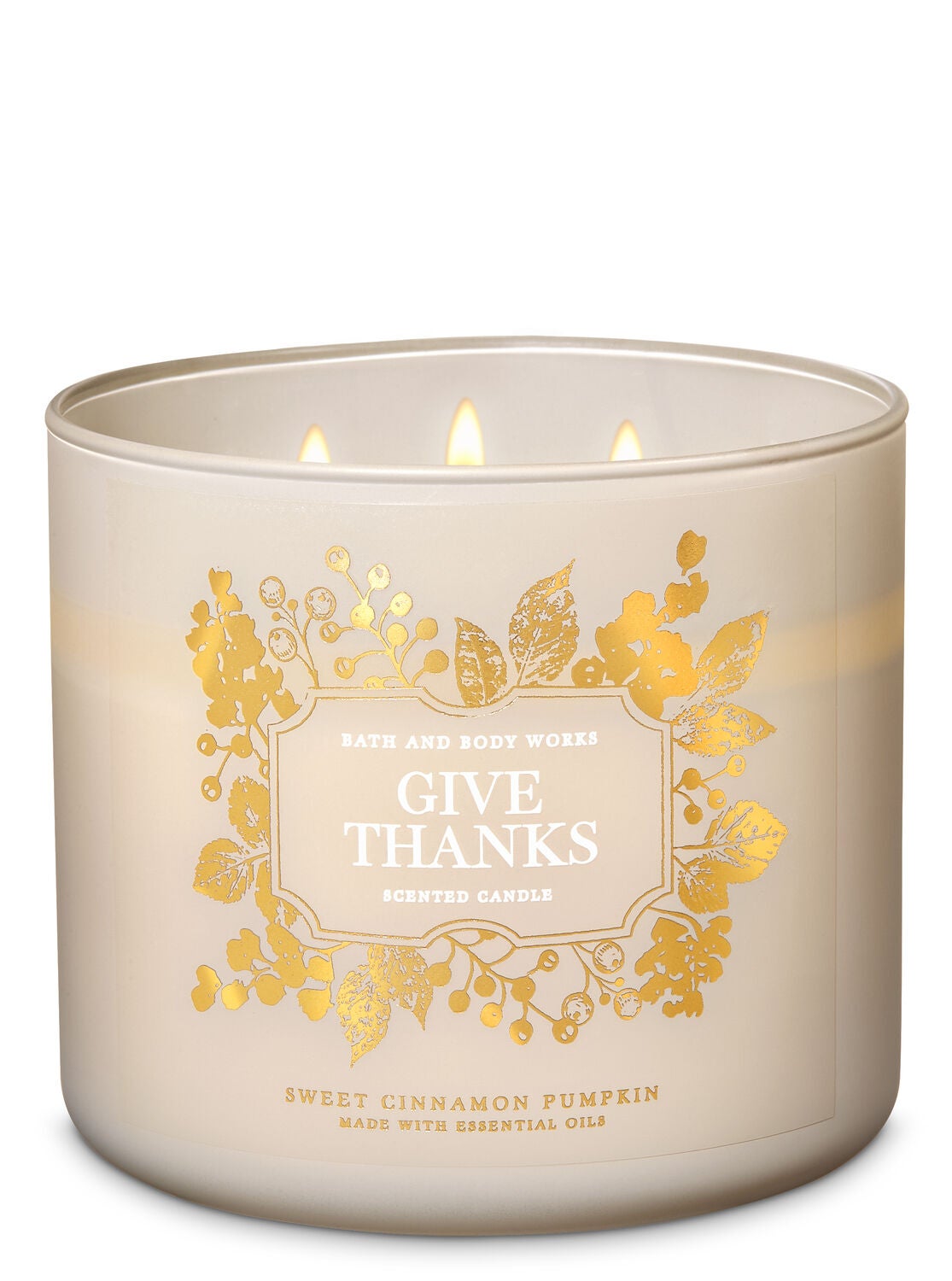 Sweet Cinnamon Pumpkin 3-Wick Candle - Bath And Body Works