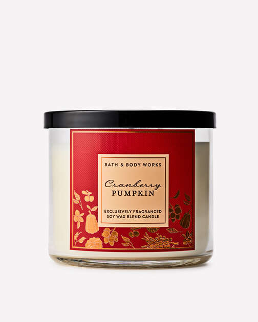 Cranberry Pumpkin 3-Wick Candle