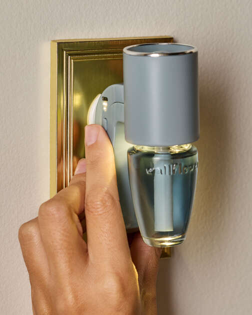Light Blue Cylinder Scent Control™ Nightlight Wallflowers Fragrance Plug