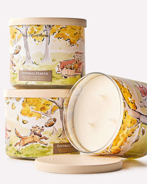 Football Season 3-Wick Candle